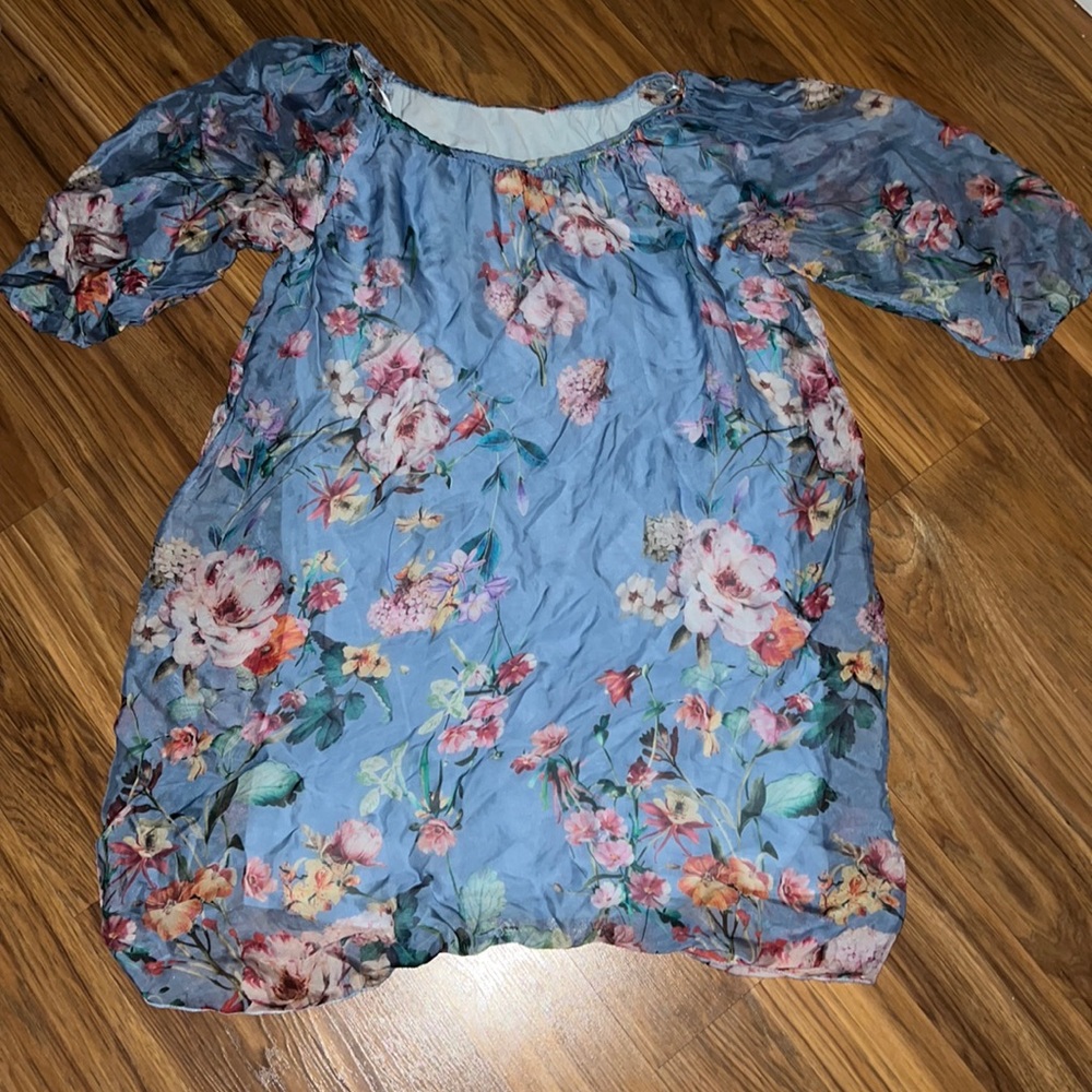 Floral, 3/4 sleeve dress